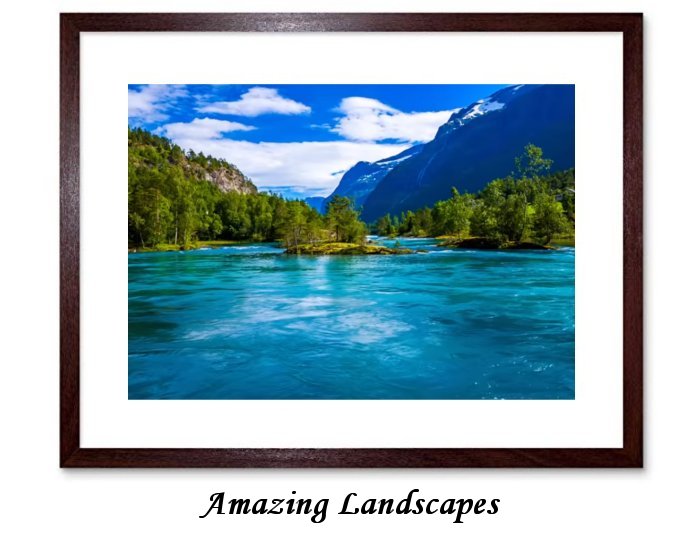 Amazing Landscapes Framed Print